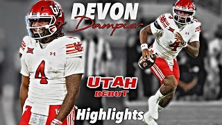 Famous Devon Dampier Utah Debut Highlights - Most Underrated QB in the Nation  Profile