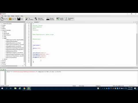 Programming While Loops ROBOT C PLTW AUTOMATION & ROBOTICS