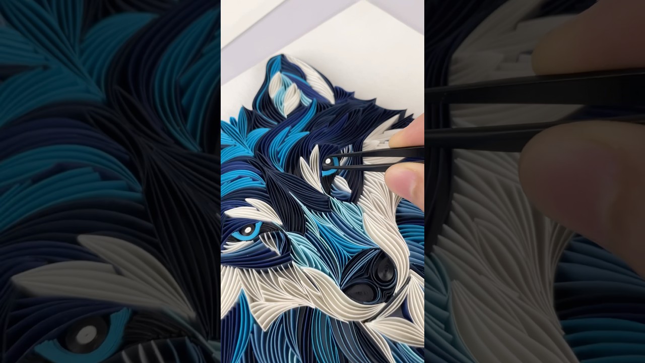 Quilling wolf 💙 