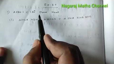 Exercise:3.7|| Q.NO:1(i)|| CLASS 11 MATHS || CHAPTER 3