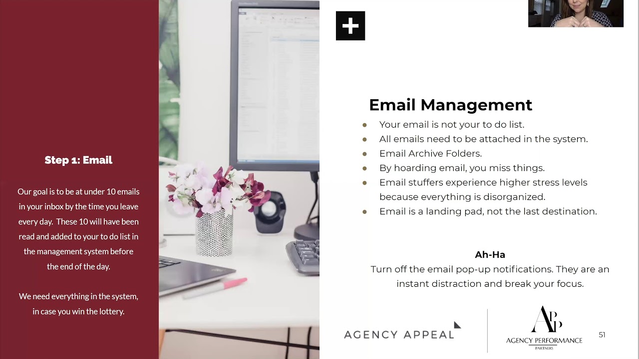 AppX Time Management Training Day 1 - Lesson 1 Email Management