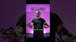 NO AI. JUST PHYSICS⚡Flute trial expression#cyberpunk  #FutureOfMusic #NoAI #cyberpaladin #gesture