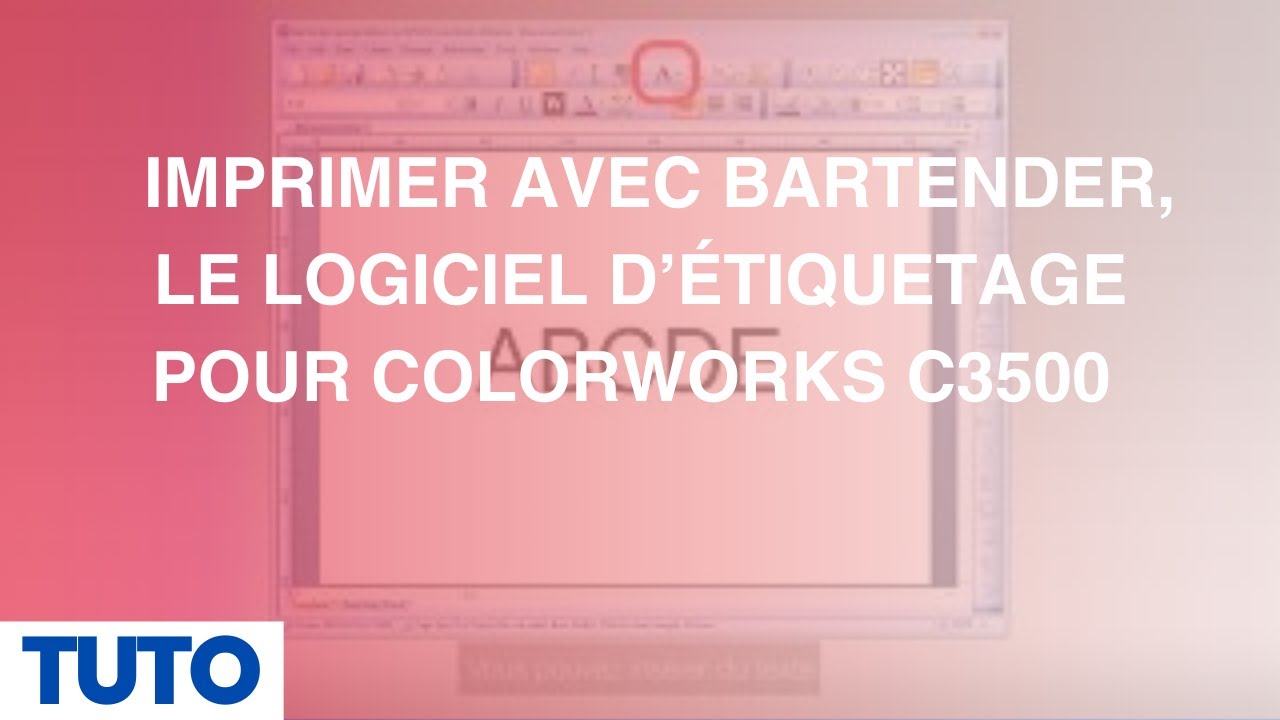 Tuto Imprimer Avec Bartender Le Logiciel Détiquetage Pour Colorworks C3500