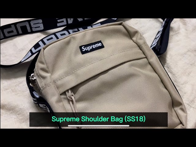 Unboxing and Reviewing Supreme Shoulder Bag - Tan Color (SS18