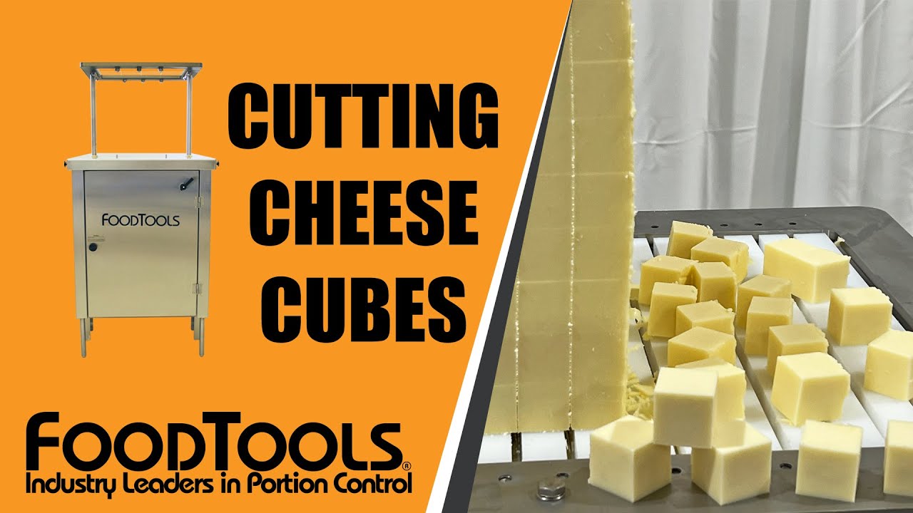 Cutting Cheese Cubes With The 5-AF - FoodTools 