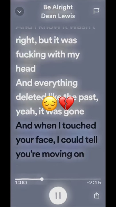 Download lagu Be alright - sped up | Dean Lewis @DeanLewis #music #song #lyrics #spedup