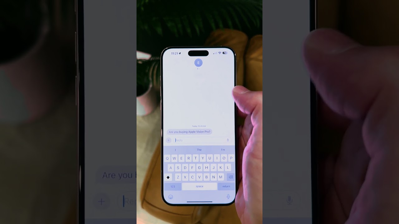 iOS26 Quick Tips in Messages. 