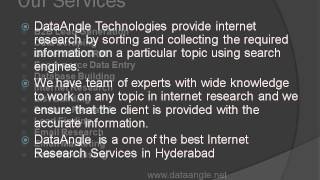 Internet Research Services