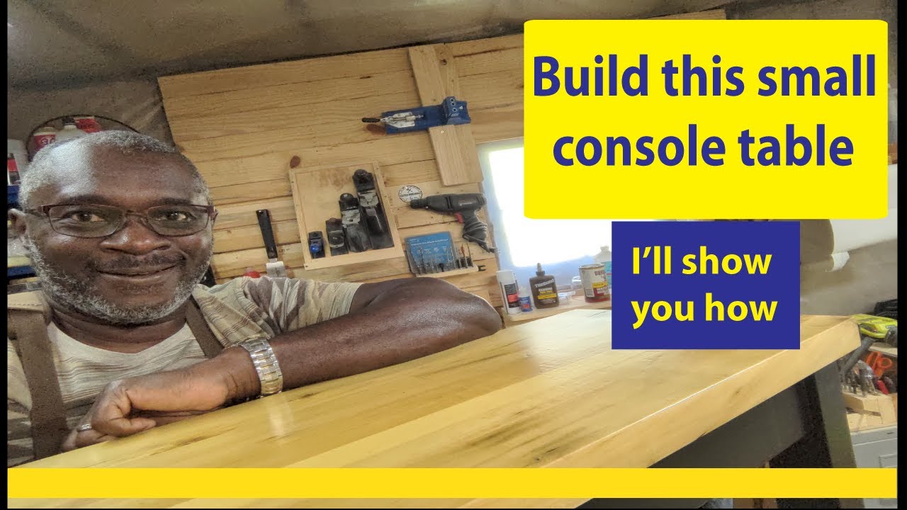 How to build a console table. - YouTube