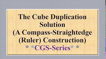 THE CUBE DUPLICATION GENERAL AND SPECIFIC SOLUTION CGS