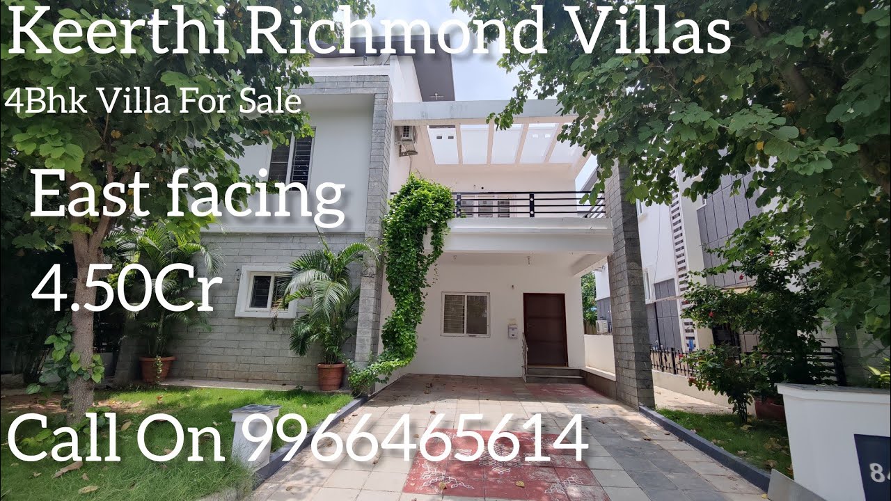 4Bhk Villa for Sale in a Gated Community in Hyderabad Keerti Richmond