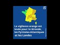 Orages 27 dpartements placs en vigilance orange par mto france