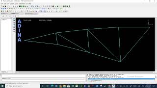 2D Truss Analysis by Adina