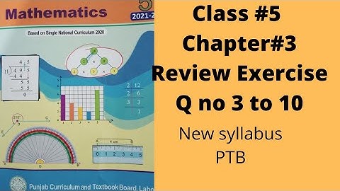 Class 5, Unit 3, Fractions,Review Exercise, Q 3 to 10, PTB,Single National Curriculum, New Syllabus
