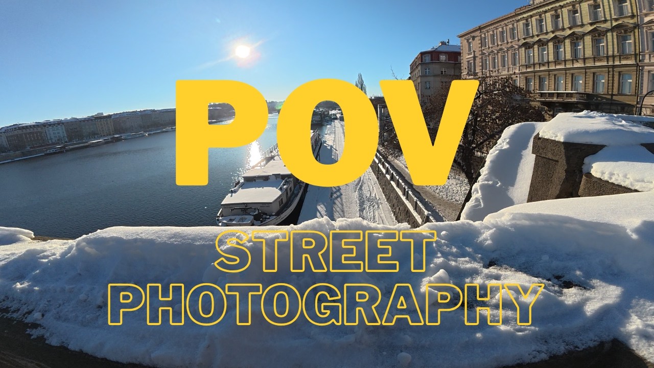 Pov: Street photography, snowy prague