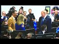 President Donald Trump speaks with astronauts on International Space Station