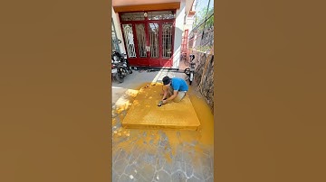 Xử lý nệm cao su bị dính nước tiểu lâu ngày #giatnem #vesinhnem #mainem #lamsachnem #phuchoinem