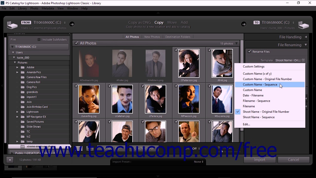Lightroom Classic CC Tutorial Setting Other Import Options Adobe Training