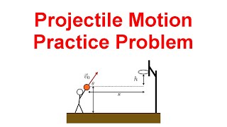 Projectile Motion Practice Problem - Shooting a Basketball