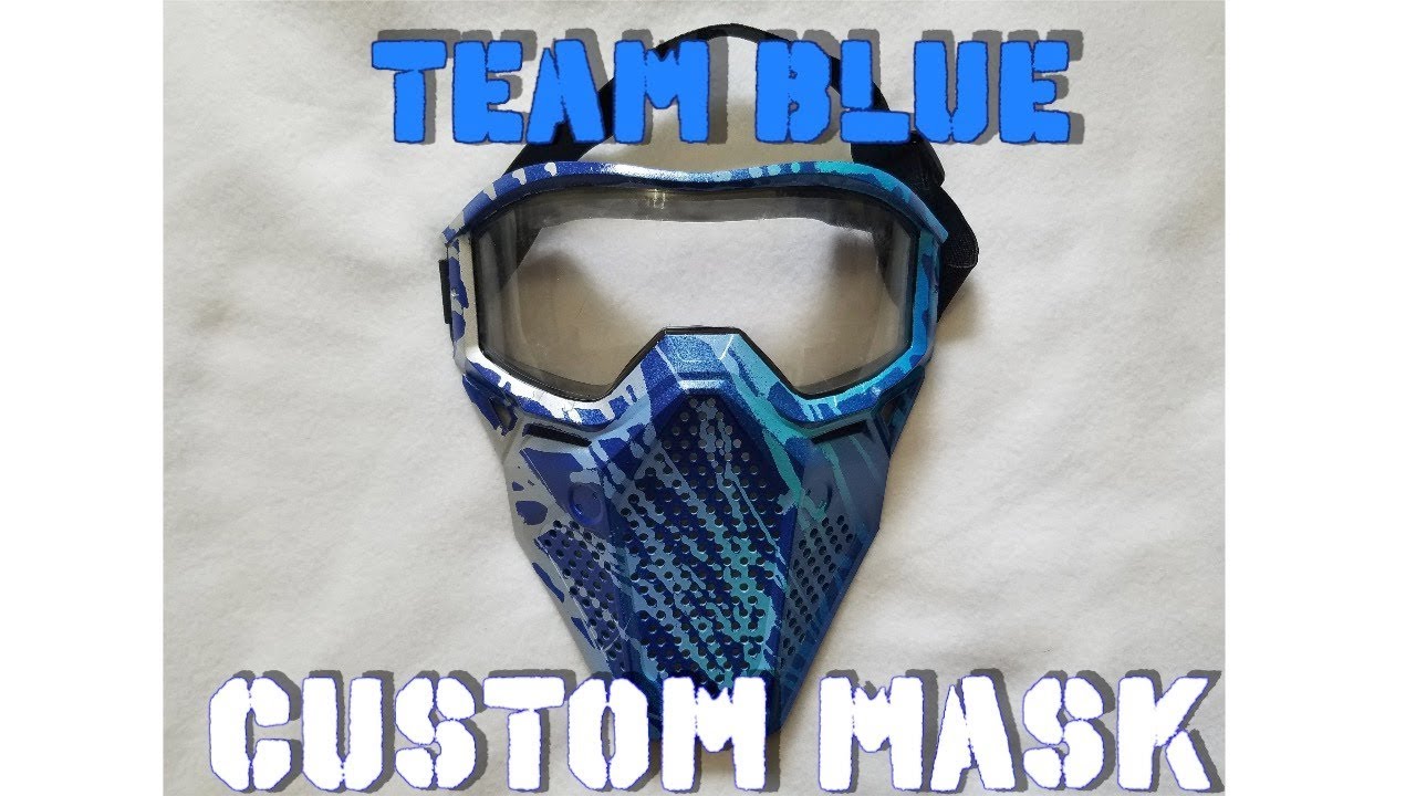 Team Blue Custom Mask - YouTube