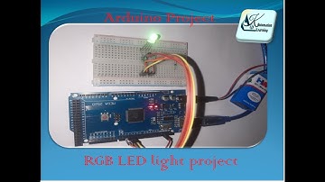 RGB Led project # arduino Mega 2560 project # multicolore led project # colour mixing using arduino