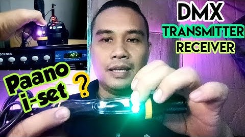 Dmx wireless paano I-set ang transmitter & receiver w/shoutout|nja features