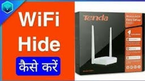 wifi hide kaise kare / tenda router ki wifi hide kaise kare / Sachin Rajpoot 1