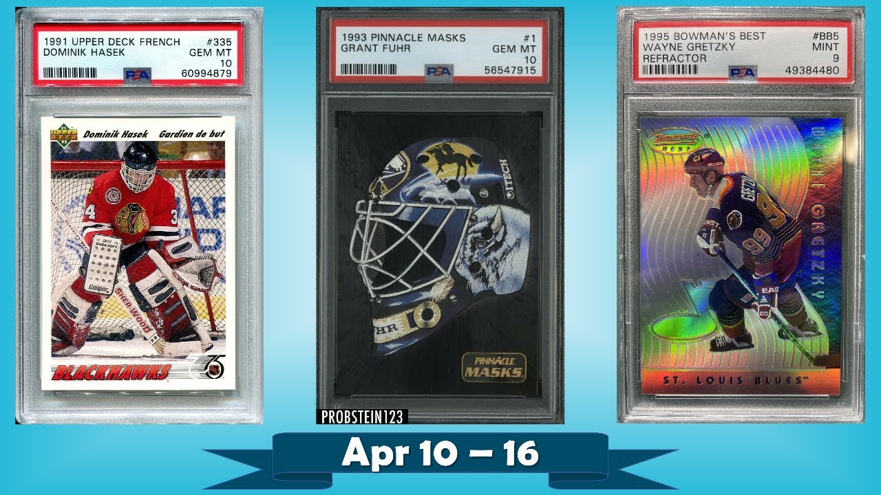 TOP 10 Highest Selling Hockey Cards from the Junk Wax Era on eBay | Apr 10  - 16, Ep 63 - YouTube