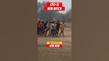 CPO SI NEW BATCH START || Join now #cposi #delhipolice #physical #ytshorts