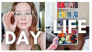 DAY IN MY LIFE [jump roping, packing Alvins lunch, new glasses from ZINFF + bookshelf organization]