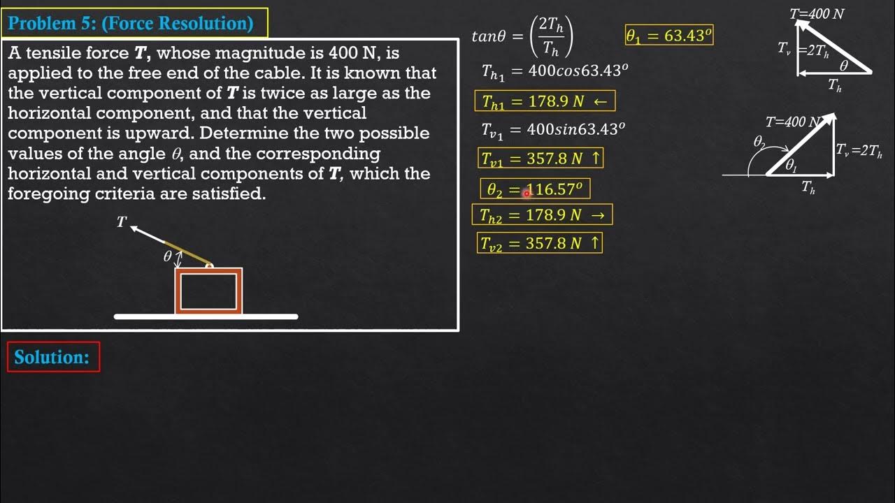 Statics Problem 5.43 Hibbeler
