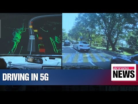 5G-based driverless car hits Seoul city streets