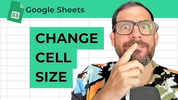 How To Change Cell Size In Google Sheets