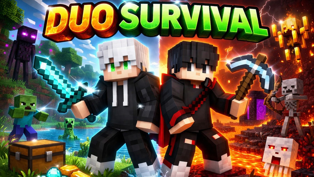 surviving minecraft with my brother was a mistake 😂|| EP-1