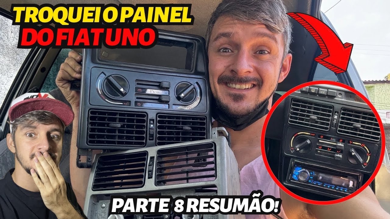 REFORMA FIAT UNO / TROQUEI O PAINEL DO AR PASSO A PASSO! DICAS