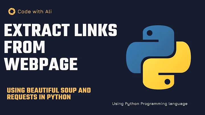 How to extract all links from a webpage with Python