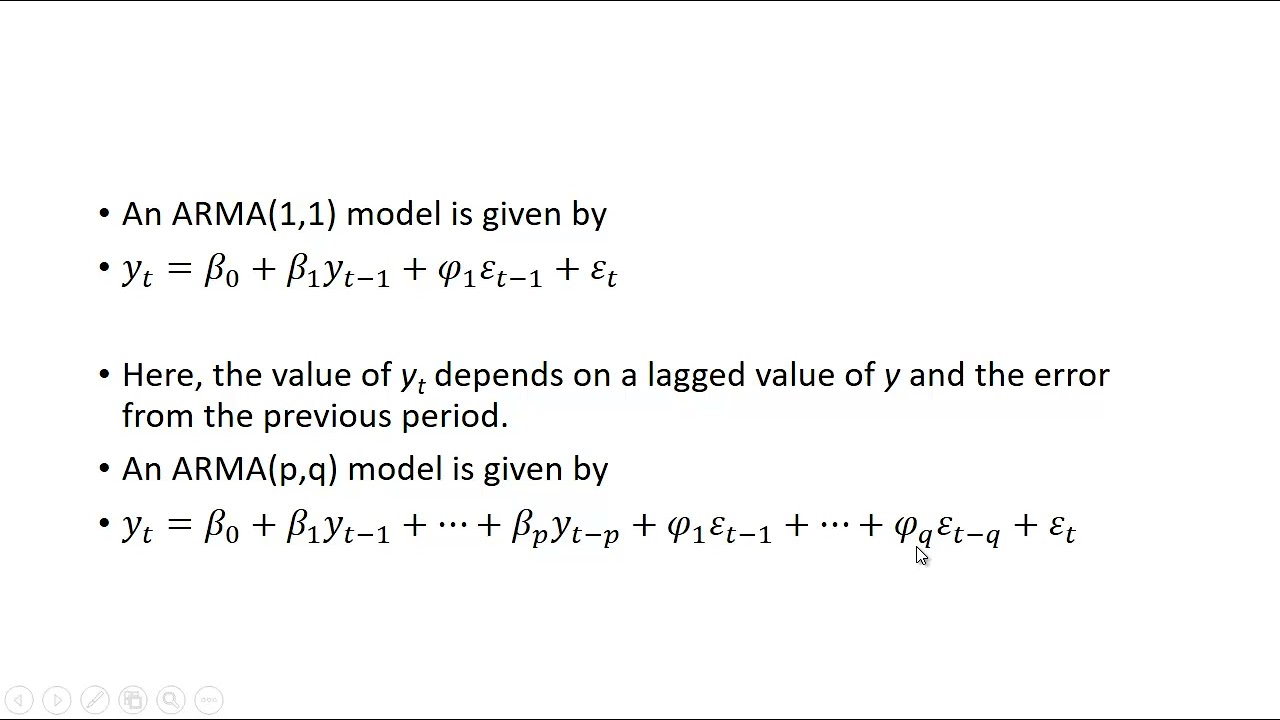 ARMA Time Series Models
