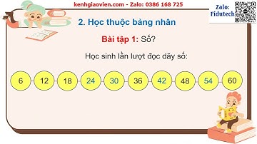 Giáo án powerpoint bài: Bảng nhân 6 | GA điện tử toán 3 chân trời sáng tạo