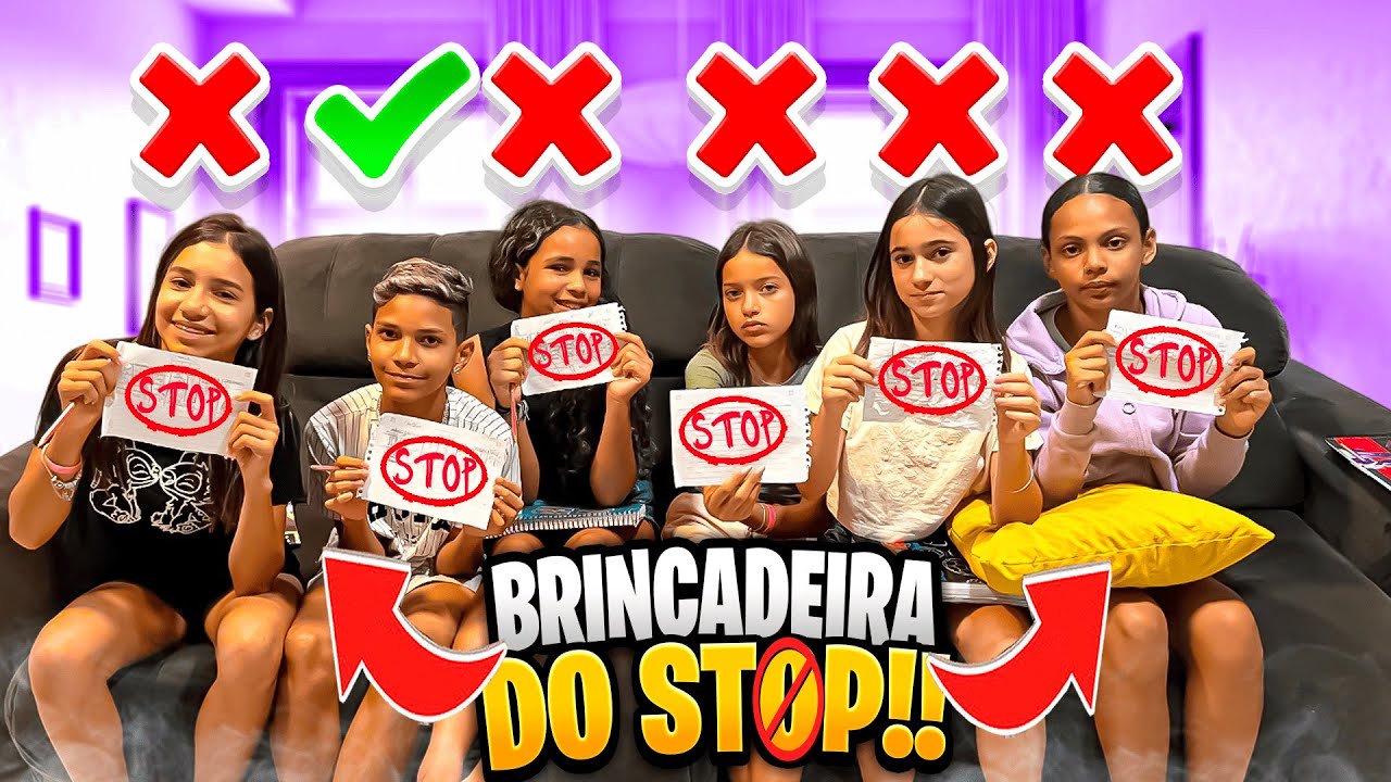 BRINCADEIRA DO STOP, QUEM SERÁ QUE GANHOU?