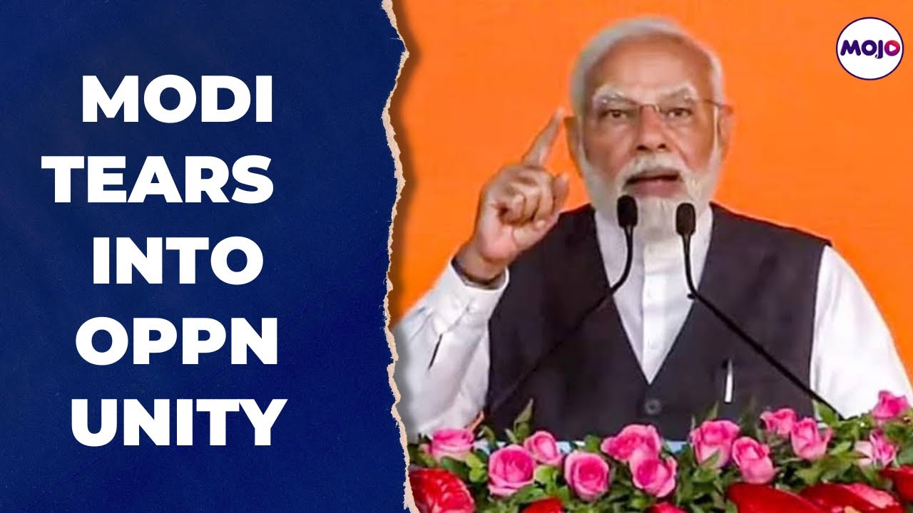 “They Seek Votes For Parivaar” | Modi Tears Into Opposition Unity ...