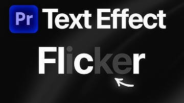 How To Make Text Flicker Effect in Premiere Pro