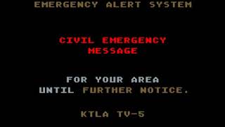 Los Angeles Nuclear Attack Mock Emergency Alert System Activation