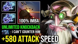 +580 ATTACK SPEED 100% Unlimited Knockback Nobody Can Get Close Against Hard Counter Sniper Dota 2 screenshot 3