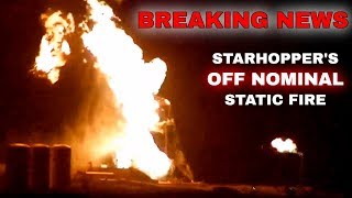 Spacex In The News - Starhopper Engulfed In Flames