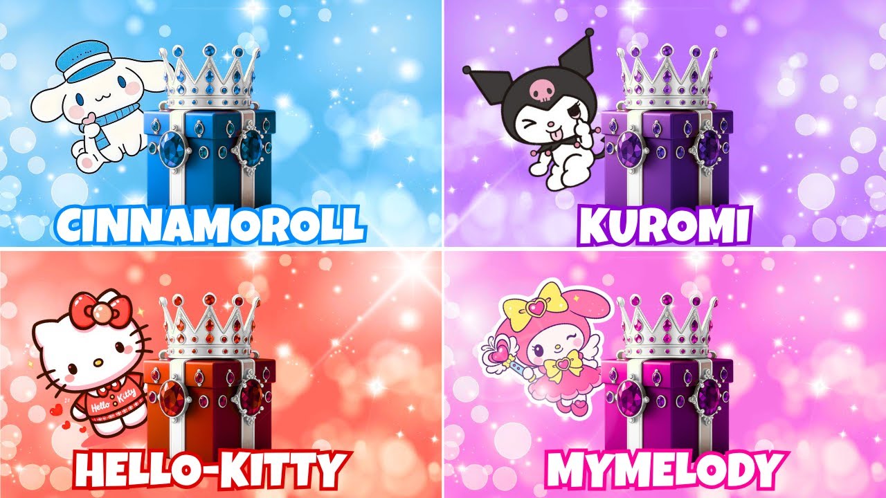 Choose Your Gift...!🎁Popular Sanrio Characters Edition🌈✨Cinnamoroll, Kuromi, Hello-Kitty & MyMelody.