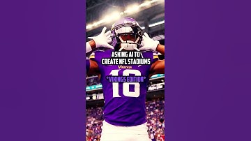 Asking AI to Make a Vikings Stadium #ai #football #stadium #nfl #nflfootball #vikings