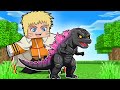 GODZILLA BEBÊ foi ADOTADO pelo NARUTO Minecraft !