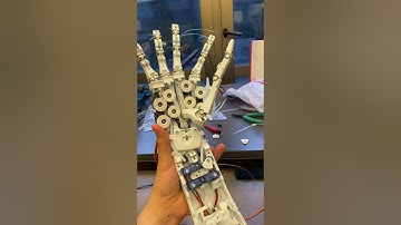 Robot hand test of the servos. #hand # mechatronics #electronic #engineering #robotics