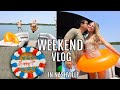 WEEKEND VLOG// Nashville with the fam, 4th of July, boat day, + top golf!