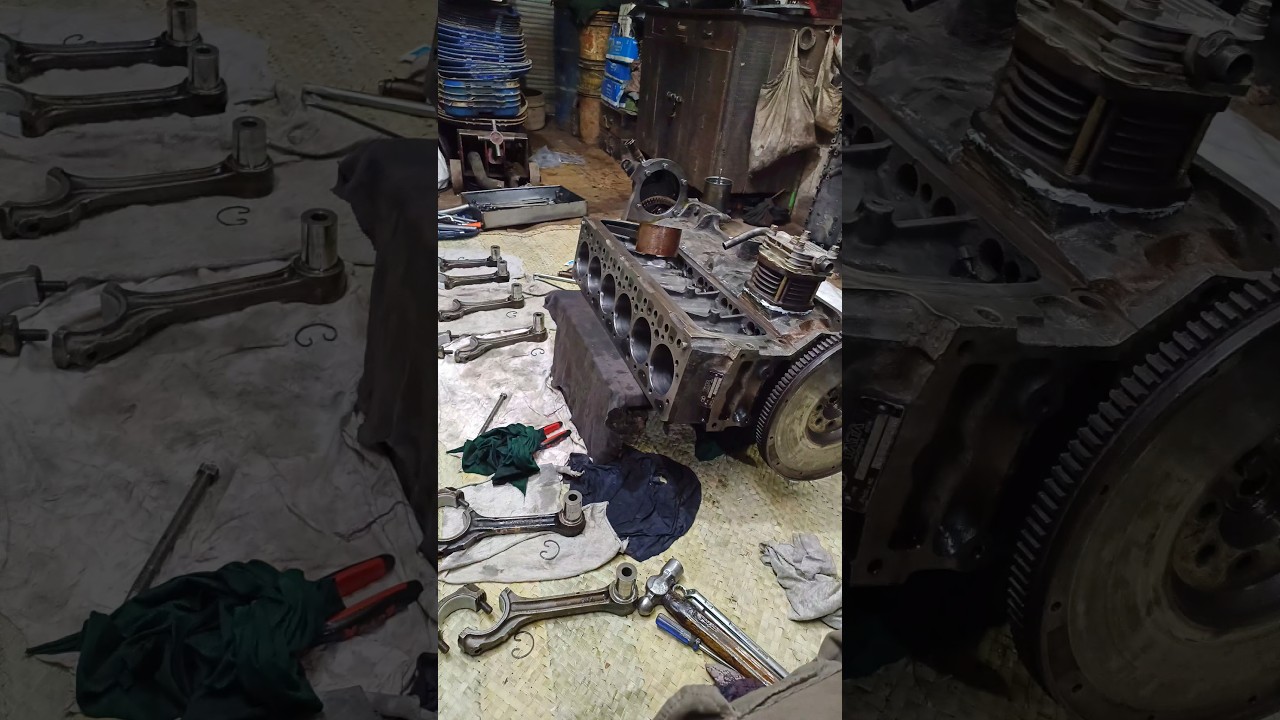 Full Engine Block Overhaul | Inside a Heavy Diesel Engine 🔧 